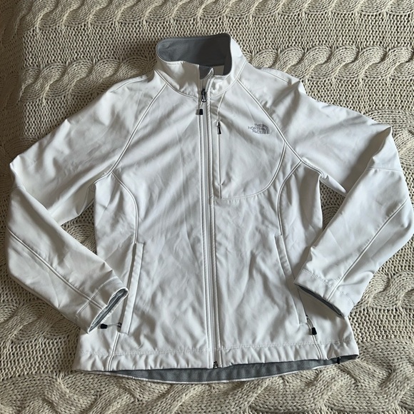 The North Face Apex Bionic Women’s‎ Off White Softshell Full Zip Jacket - Picture 1 of 6